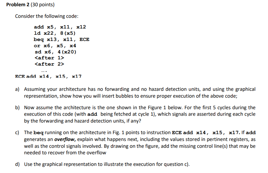 Problem 2 (30 points) Consider the following code: | Chegg.com
