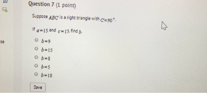 Solved Suppose ABC is a right angle triangle with C = 90 | Chegg.com