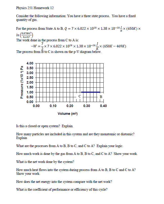 Solved Physics 251 Homework 12 Consider the following | Chegg.com