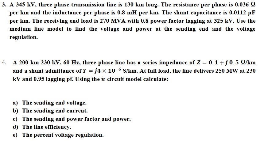 solved-3-a-345-kv-three-phase-transmission-line-is-130-km-chegg