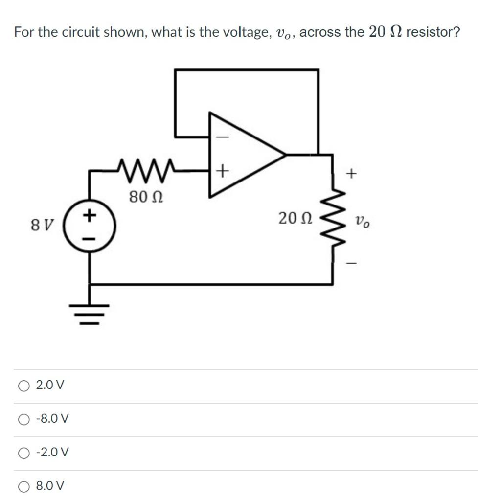 solved-for-the-circuit-shown-what-is-the-voltage-vo-chegg