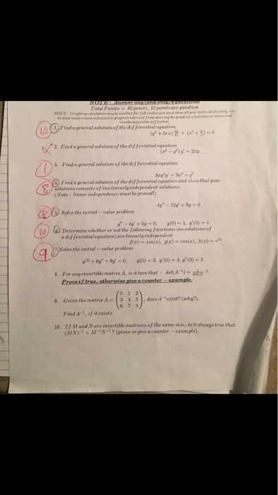 find the general solution of each differential equation