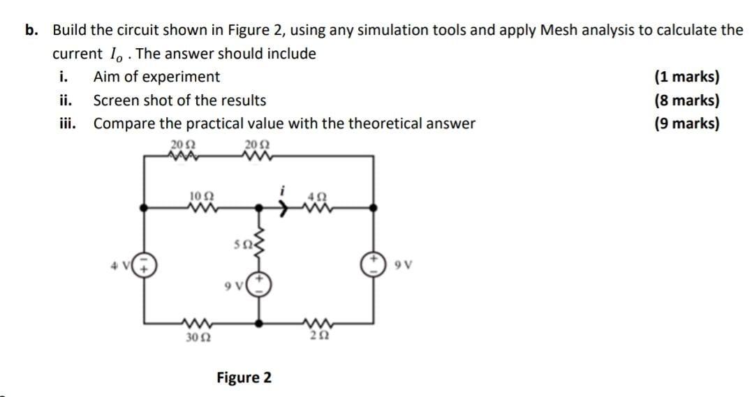 Solved B. Build The Circuit Shown In Figure 2, Using Any | Chegg.com