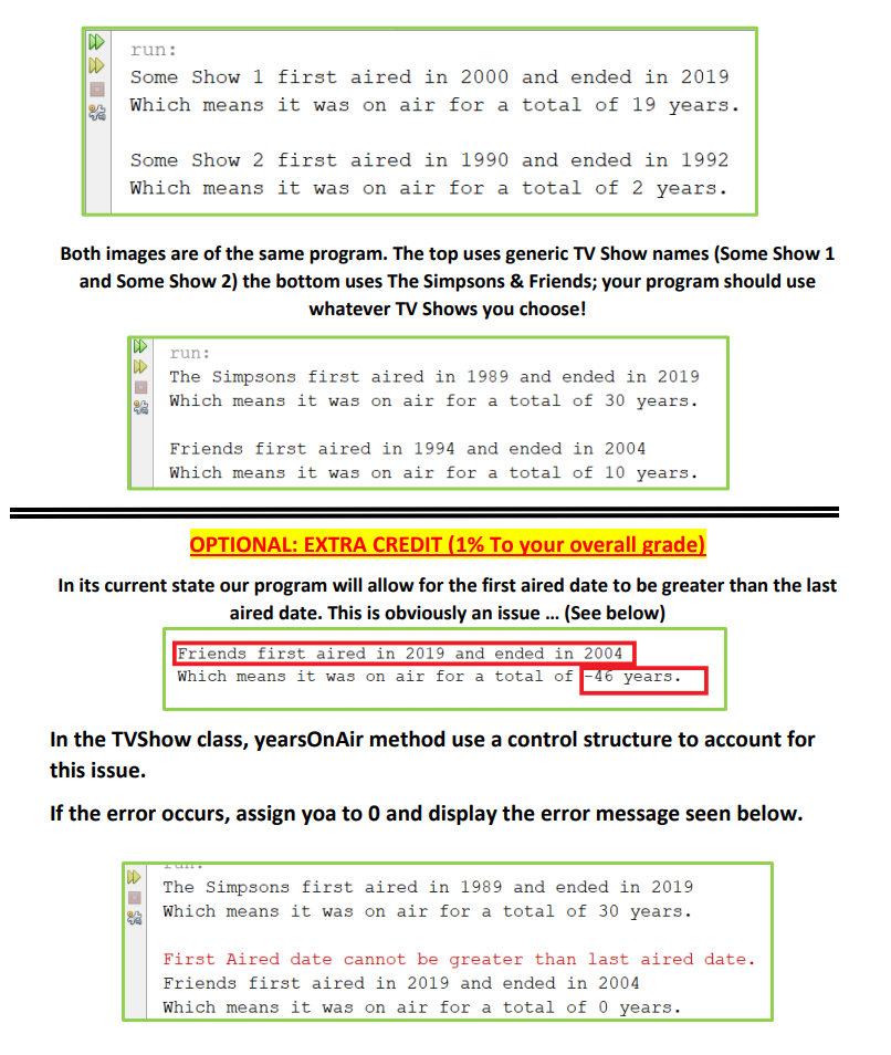 CODE PROVIDED BELOW - JAVA | Chegg.com