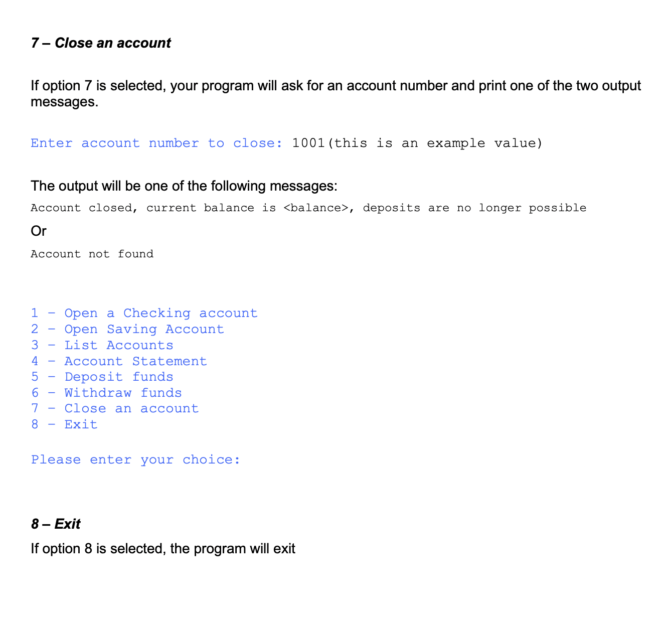 Solved When executed, you should display Java programs of | Chegg.com