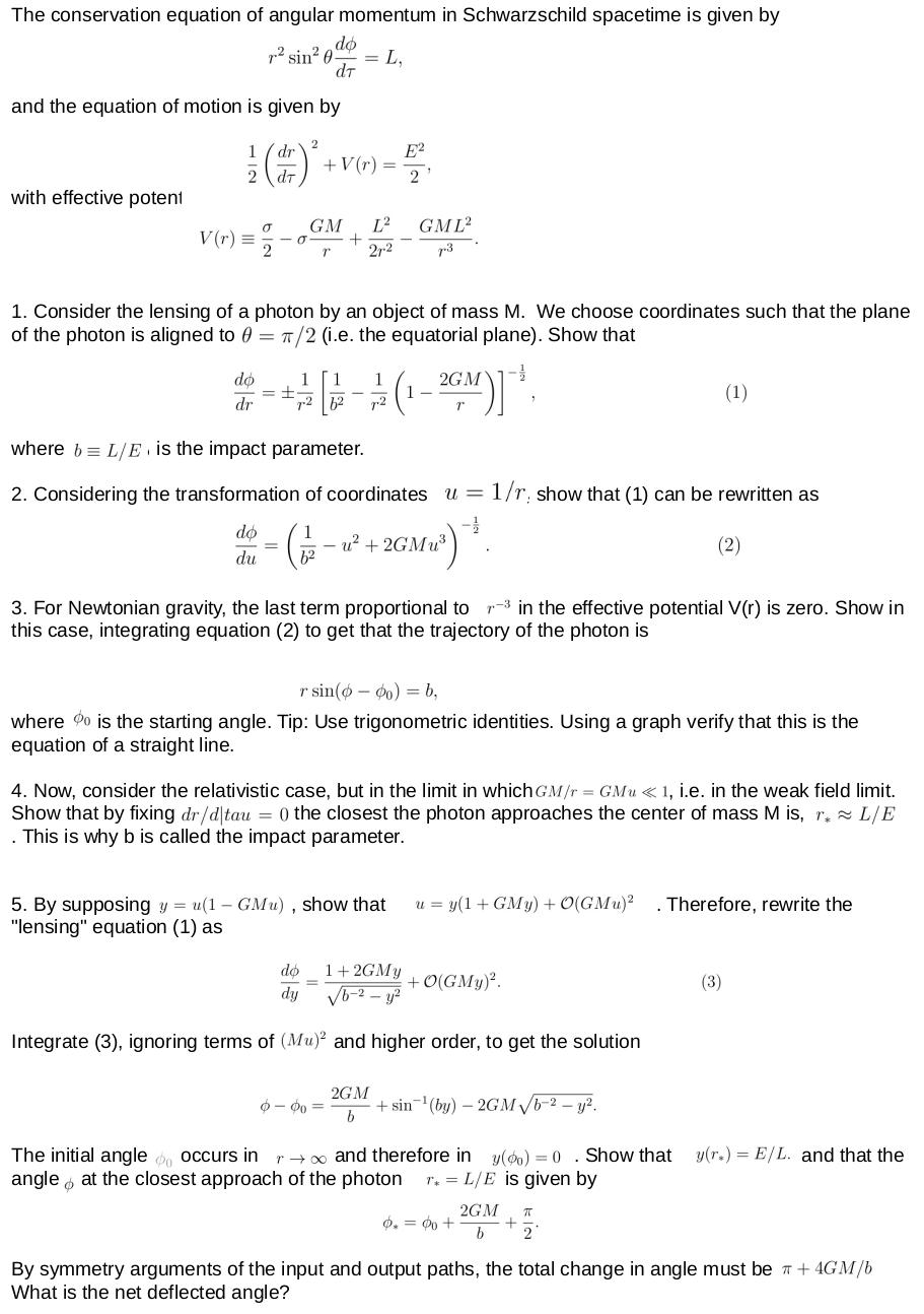 Solved The conservation equation of angular momentum in | Chegg.com