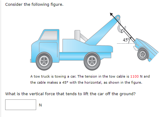 Solved: Consider The Following Figure. 45% A Tow Truck Is | Chegg.com