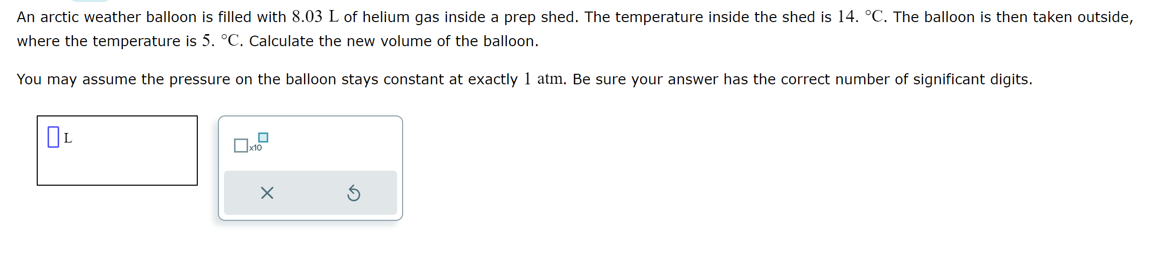 Arctic Weather Balloon Gas Composition