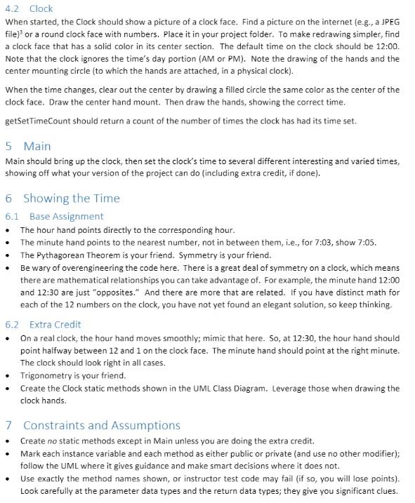Analog Clock in Java This project is the first time