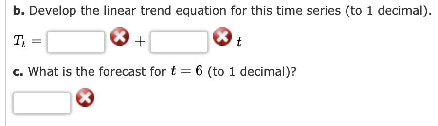 Solved Consider the following time series data. t 1 2 3 4 Yt | Chegg.com