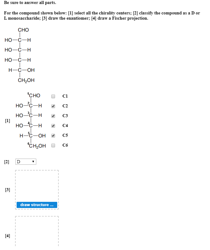 Solved Be sure to answer all parts. For the compound shown | Chegg.com