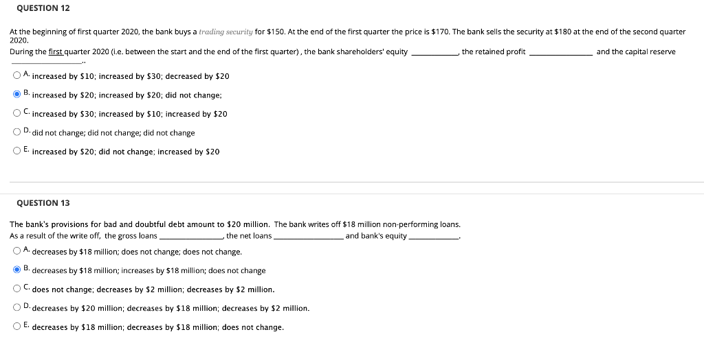 Solved QUESTION 12 At the beginning of first quarter 2020, | Chegg.com