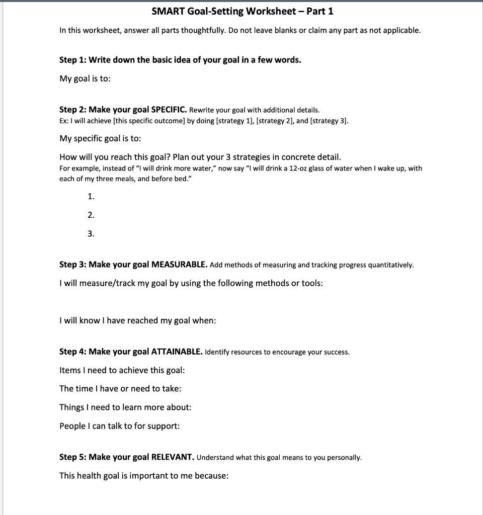 problem solving attribute in goal sheet answer