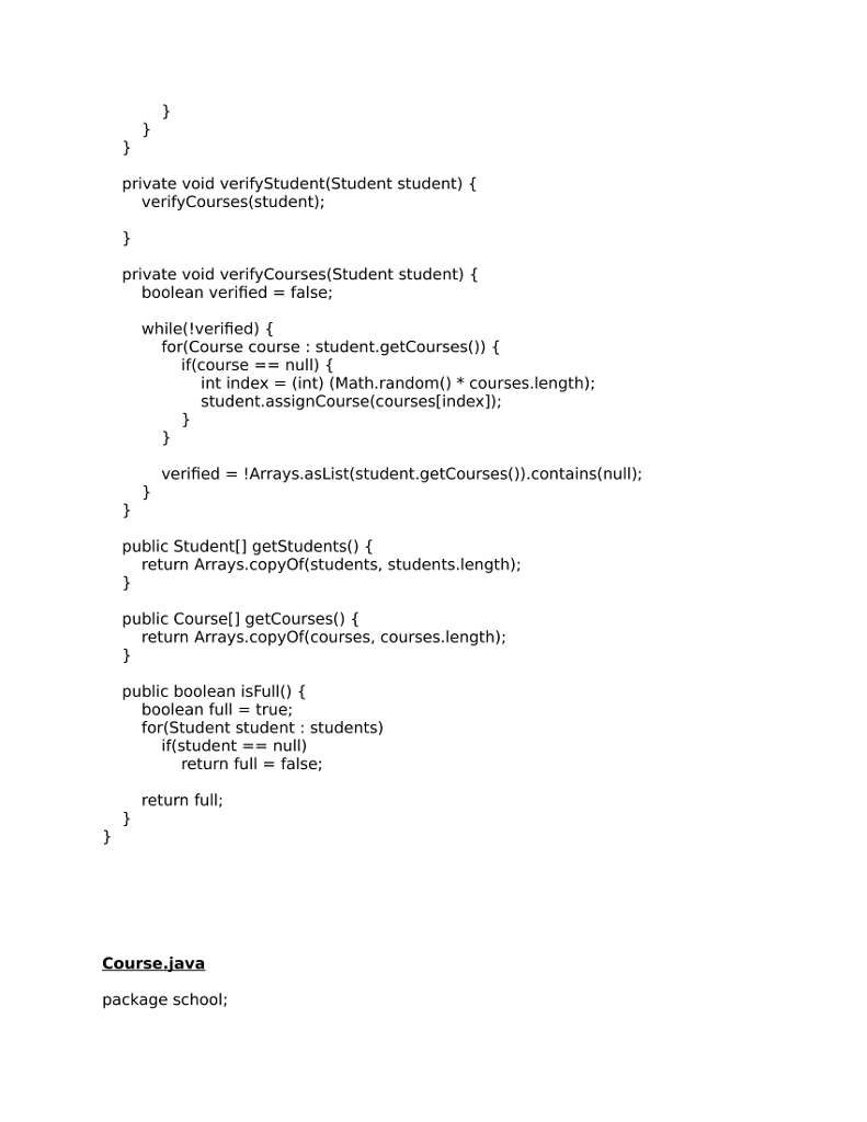 Java - The code shown below is from an application | Chegg.com