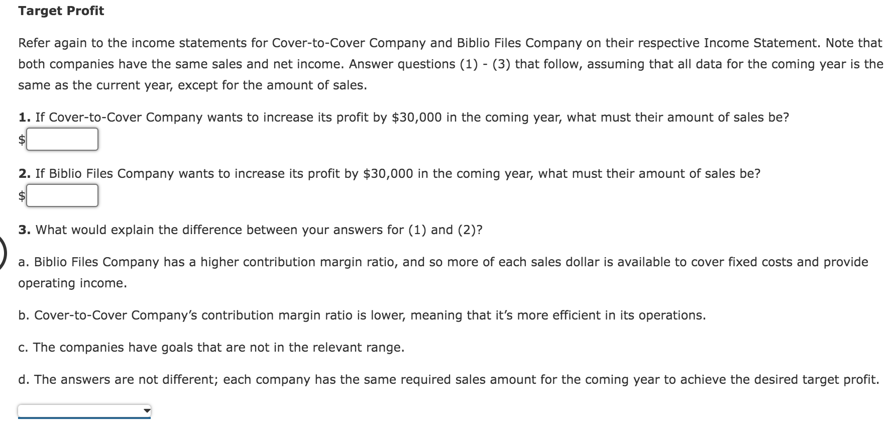 Solved Cost Behavior Cover-to-Cover Company is a | Chegg.com