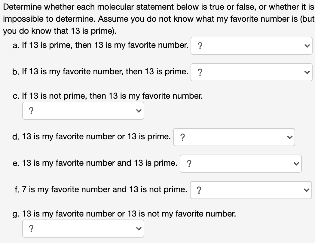 Solved Determine whether each molecular statement below is | Chegg.com