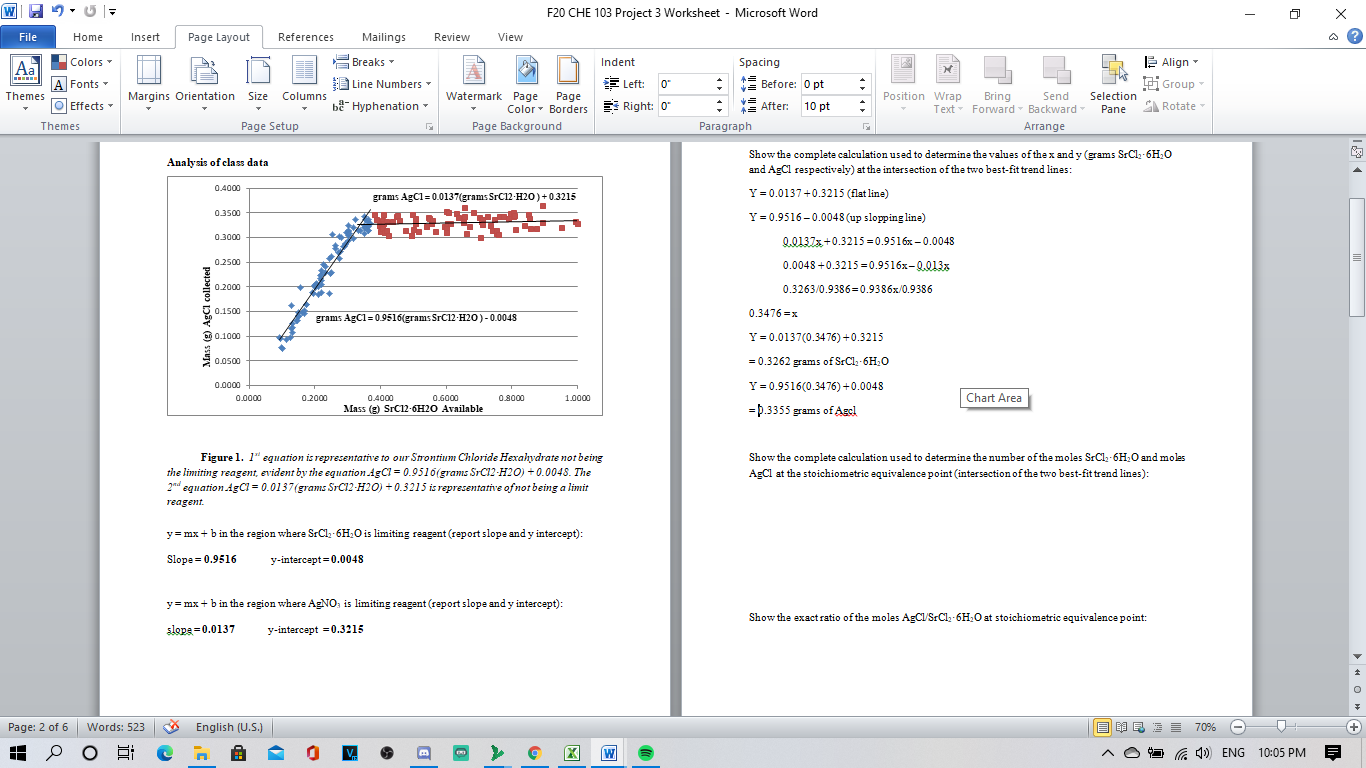 Wiu F Che 103 Project 3 Worksheet Microsoft Wo Chegg Com