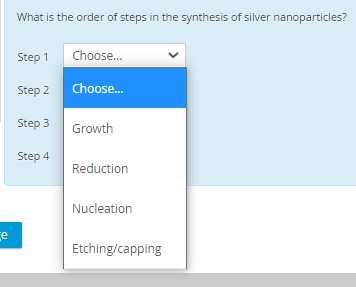 Solved What is the order of steps in the synthesis of silver | Chegg.com