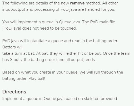 Solved The following are details of the new remove method. | Chegg.com