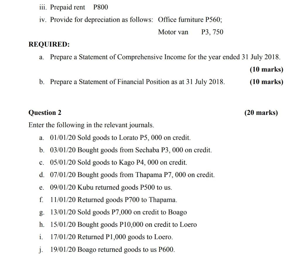 Solved SECTION B - ESSAY QUESTIONS [40 MARKS] Answer Two | Chegg.com