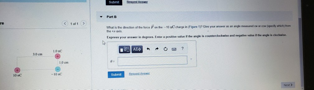 Solved Review Part A What is the magnitude of the force F on | Chegg.com