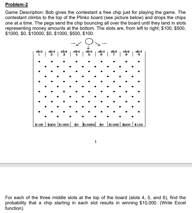 Solved Problem-2 Game Description: Bob Gives The Contestant | Chegg.com