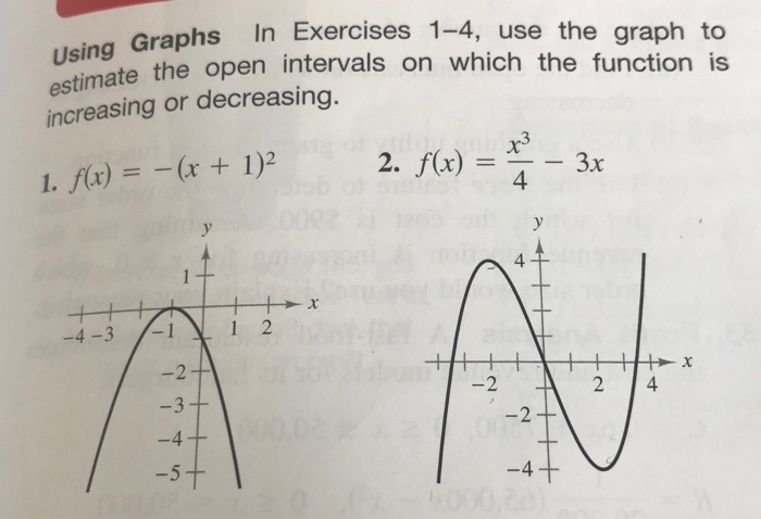 Solved Graphs In Exercises 1-4, use the graph to the open | Chegg.com