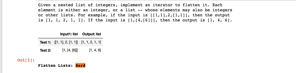 Solved Given a nested list of integers, implement an | Chegg.com