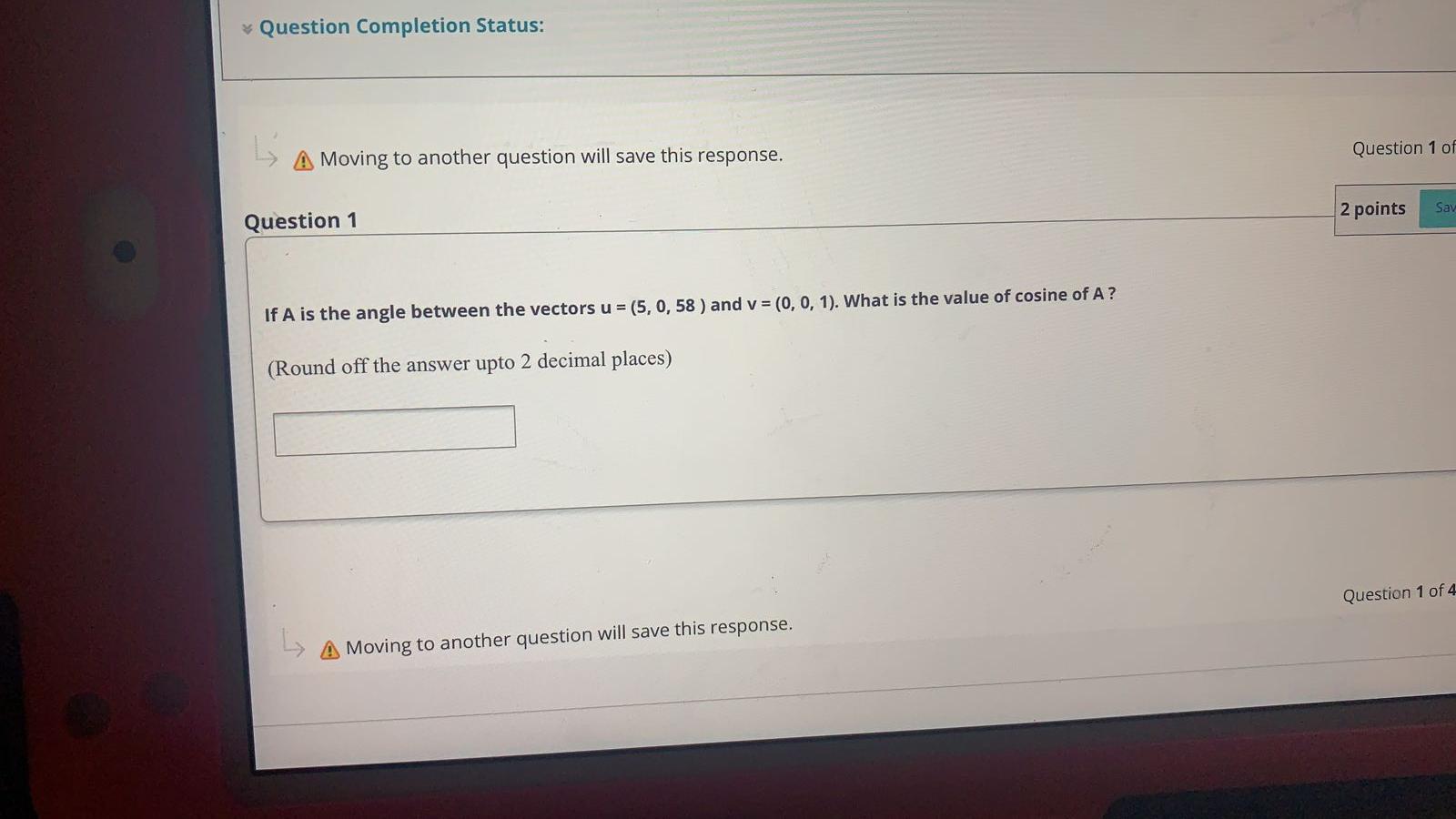 Solved Question Completion Status: 5. A Moving to another | Chegg.com