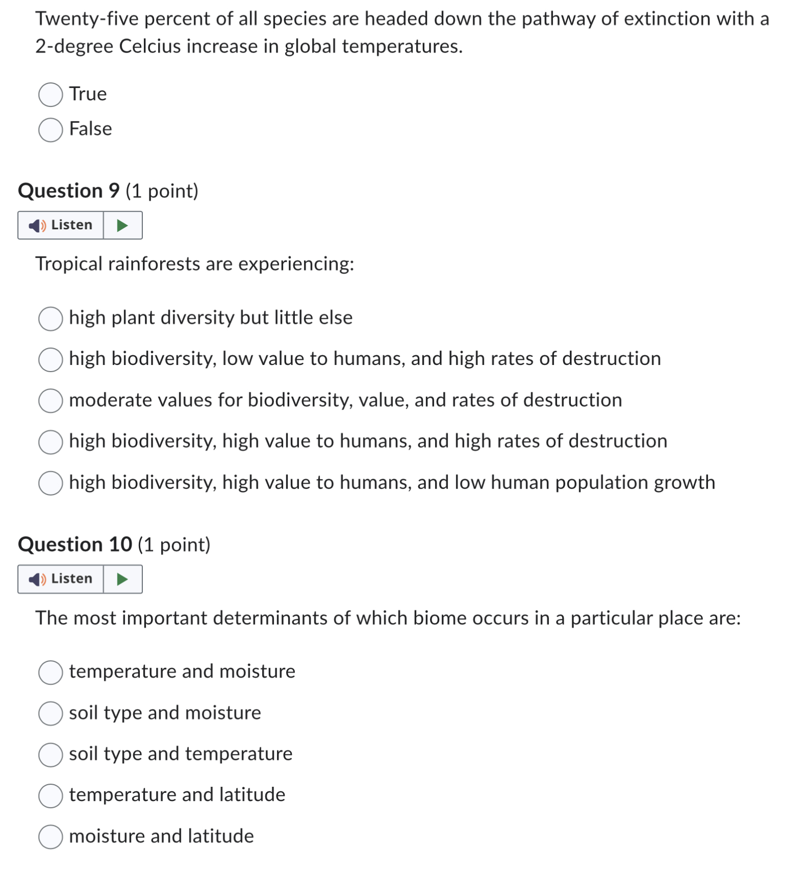 Solved Question 5 (1 point) Saved Identify which of the | Chegg.com