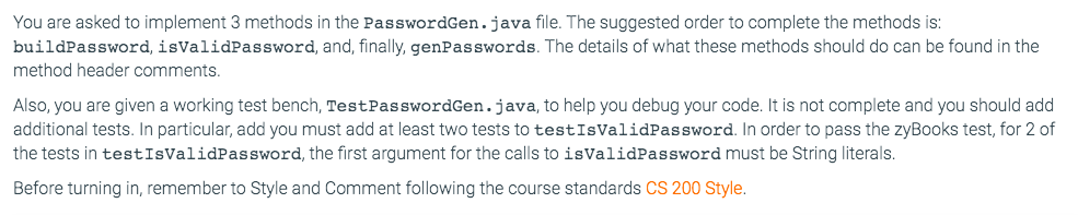 The solution must be in java. - implement 3 methods | Chegg.com