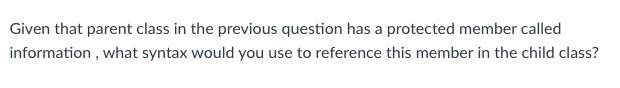 Solved Create a class header for a derived class called | Chegg.com