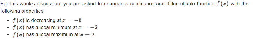 Solved For this week's discussion, you are asked to generate | Chegg.com