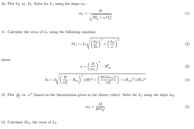 10 Plot Vr Vs V Solve For Ly Using The Slope Mu Chegg Com