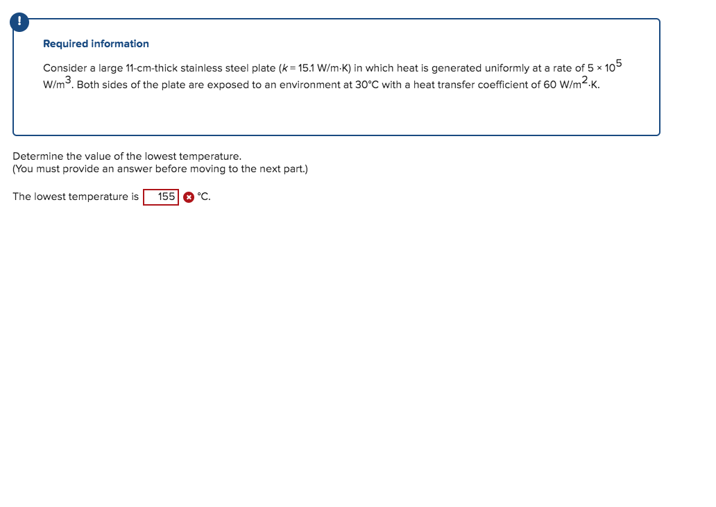 Solved Required information Consider a large 11-cm-thick | Chegg.com