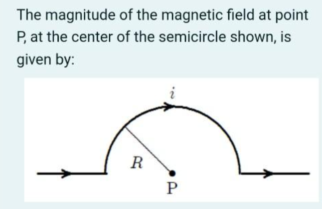 Solved The magnitude of the magnetic field at point P, at | Chegg.com