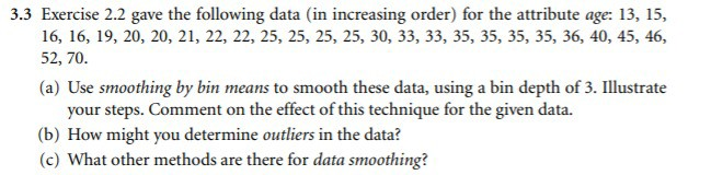 Solved 3.3 Exercise 2.2 gave the following data (in | Chegg.com