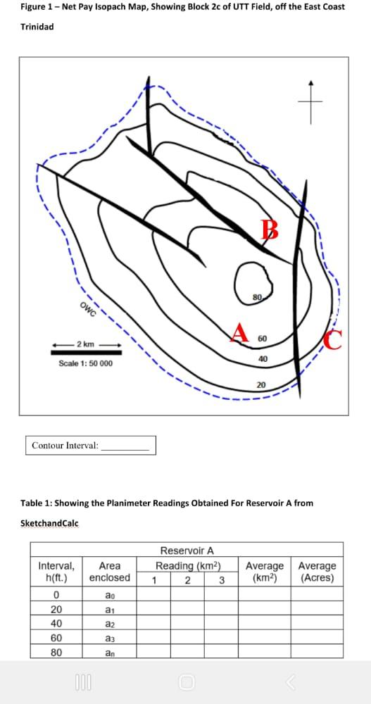 Planimeter Lab Aim To determine the recoverable | Chegg.com