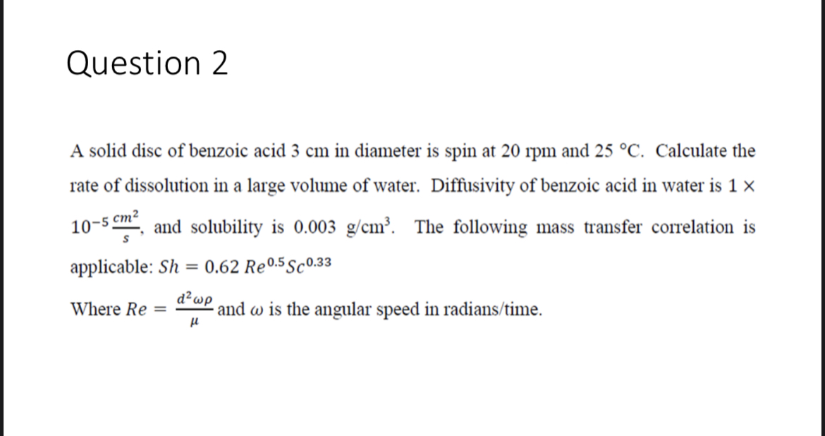 Solved If The Local Sherwood Number For The Laminar Layer Chegg Com