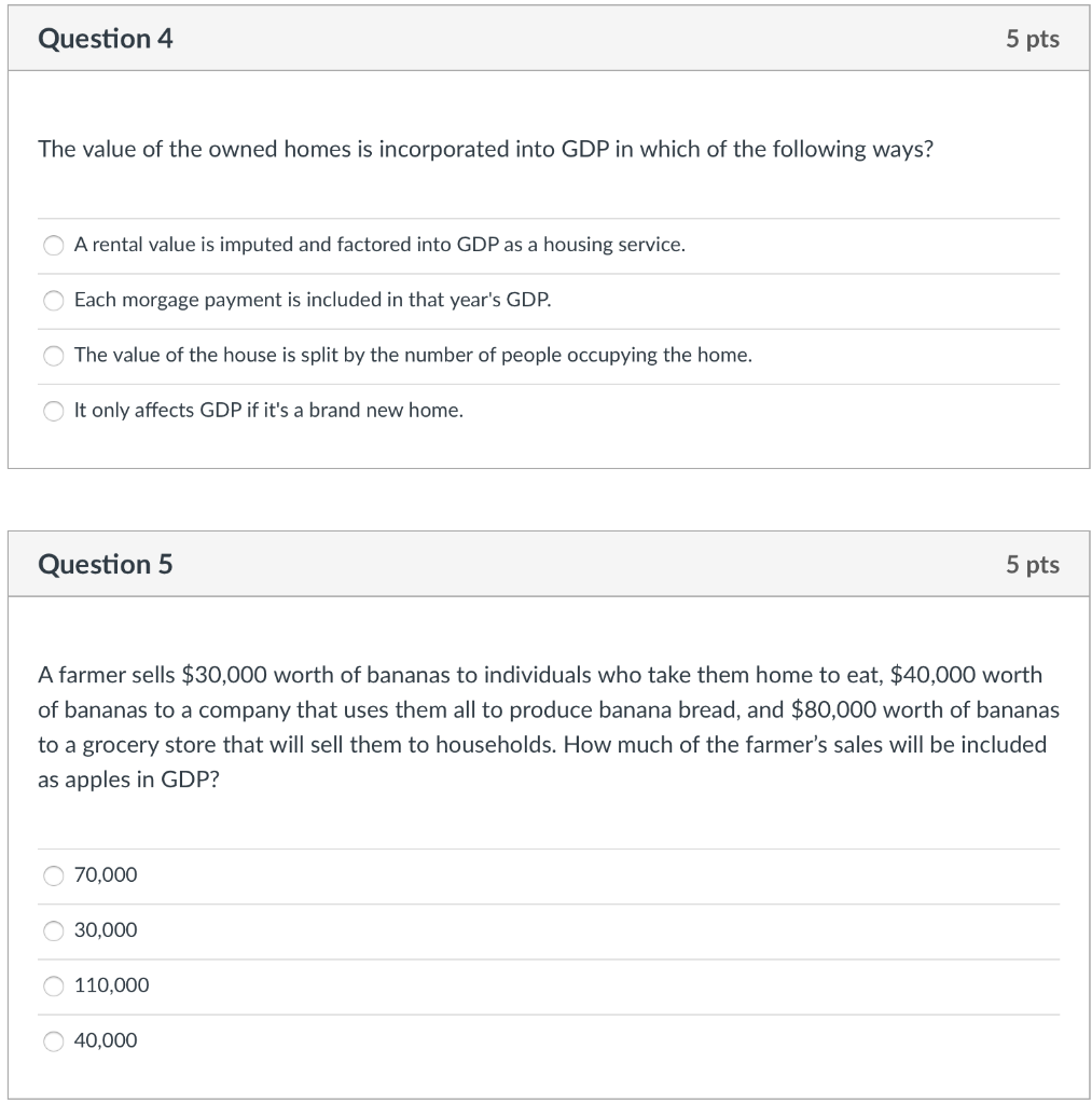 Solved Question 4 5 Pts The Value Of The Owned Homes Is | Chegg.com