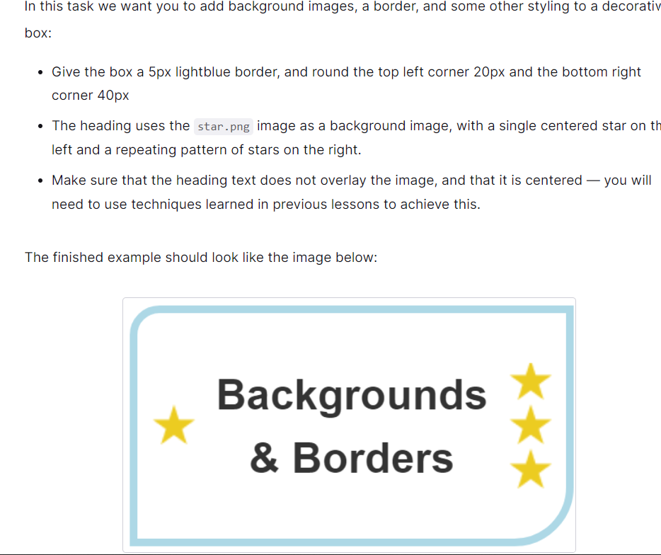 Solved In this task we want you to add background images, a | Chegg.com