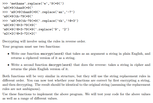 Solved Write a program to determine if a simple substitution | Chegg.com