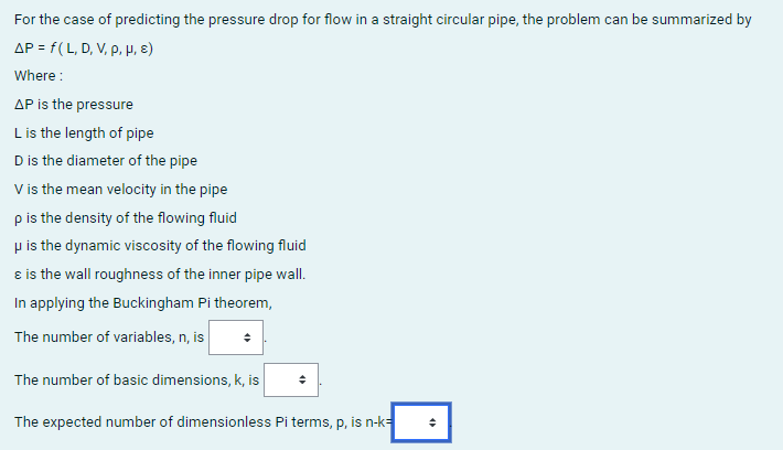 Solved For the case of predicting the pressure drop for flow | Chegg.com