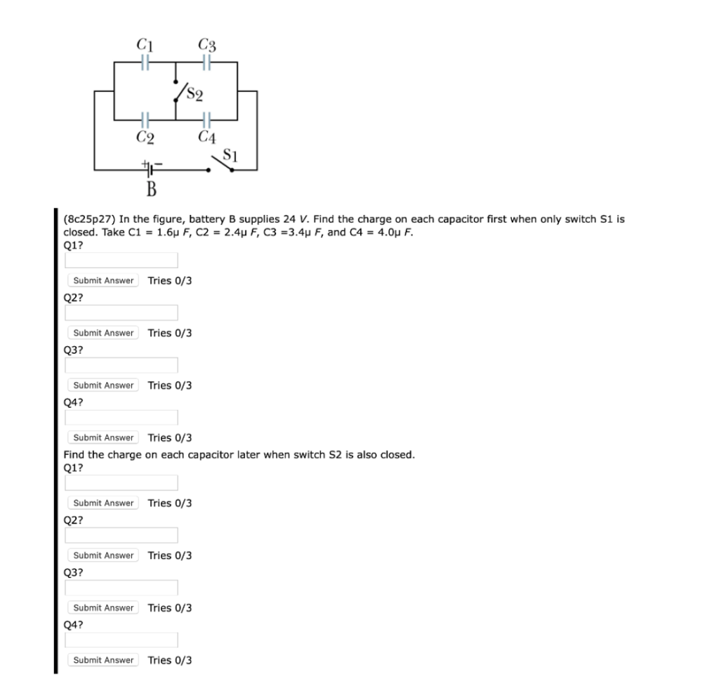 Solved C1 C3 S2 C2 C4 Si # B (8c25p27) In The Figure, | Chegg.com