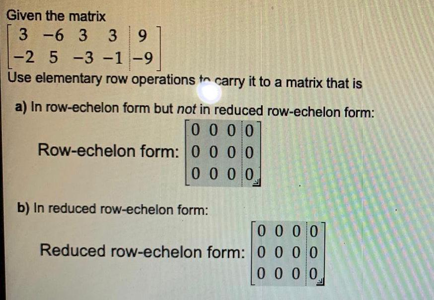 3 8 9 2 is a row matrix of order