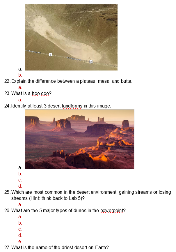 Solved General questions 1. What rock type is prone to | Chegg.com
