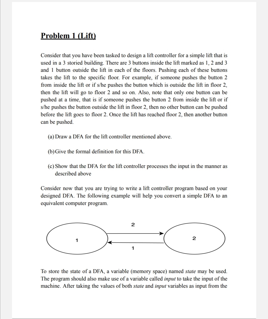 Solved Consider that you have been tasked to design a lift | Chegg.com