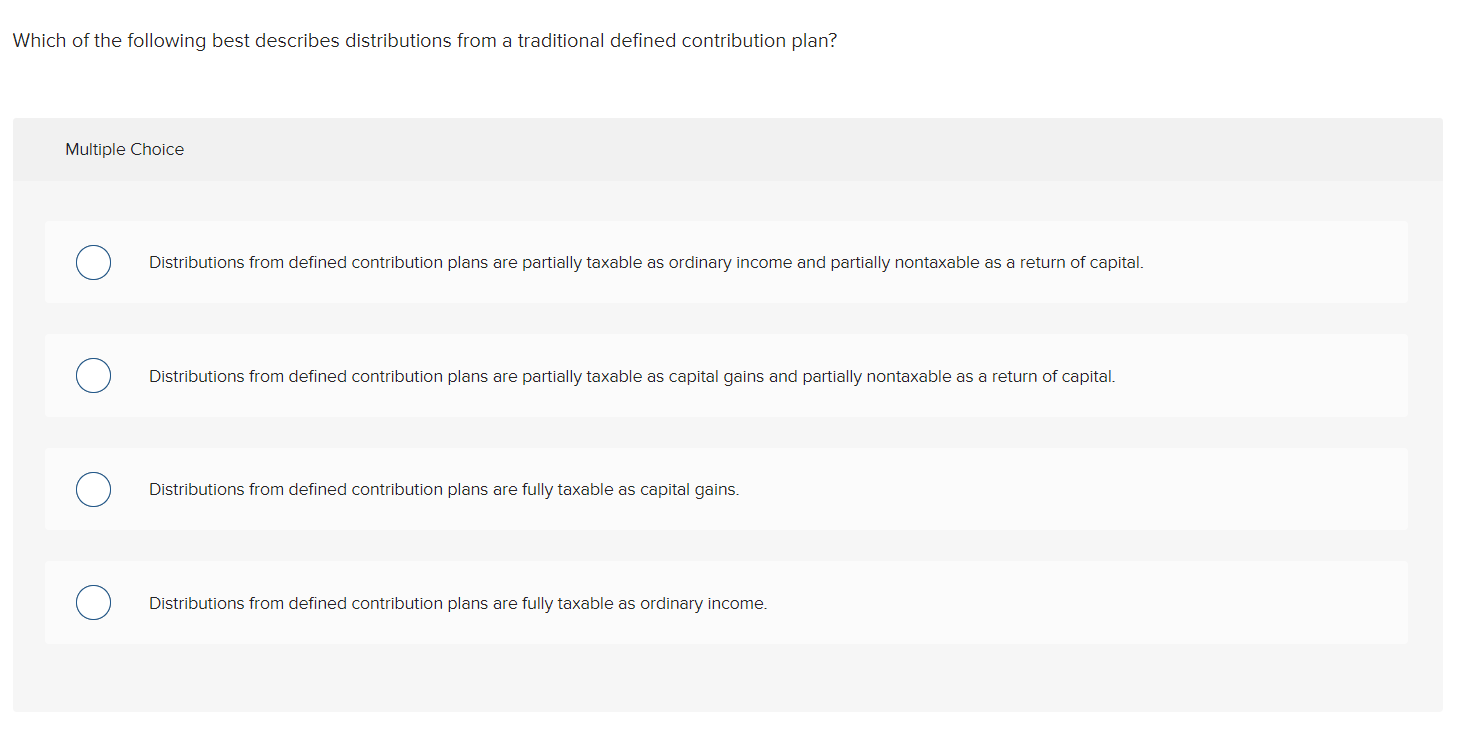 Solved Which of the following best describes distributions | Chegg.com