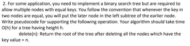 Solved 2. For some application, you need to implement a | Chegg.com