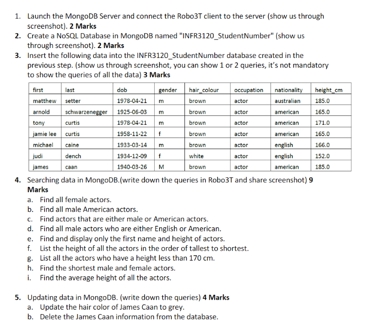 1-launch-the-mongodb-server-and-connect-the-robo3t-chegg